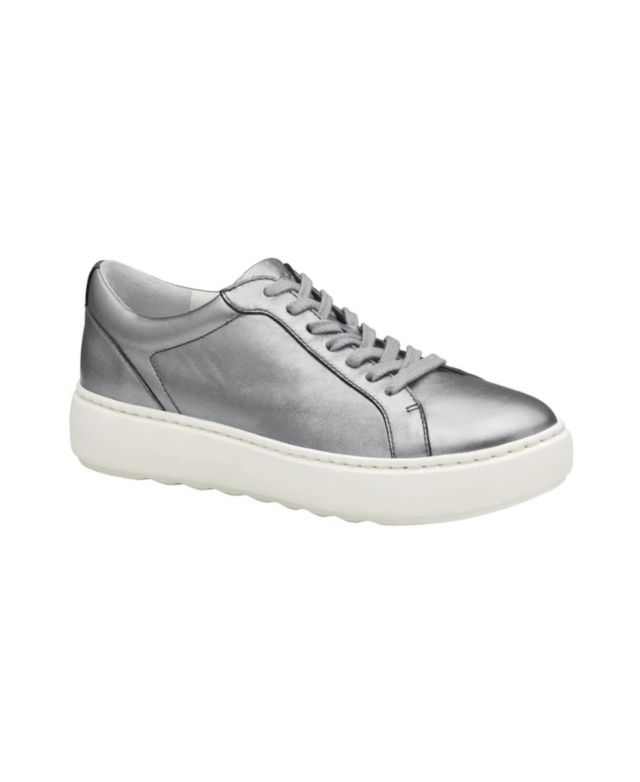 Pewter Italian Metallic Glove Leather