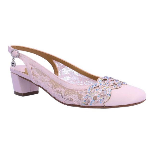 Pink Satin/Lace/Stones