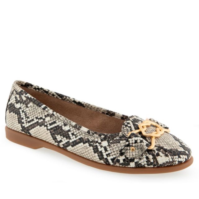 Natural Printed Snake Pu