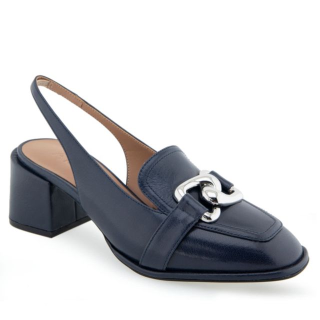 Navy Leather