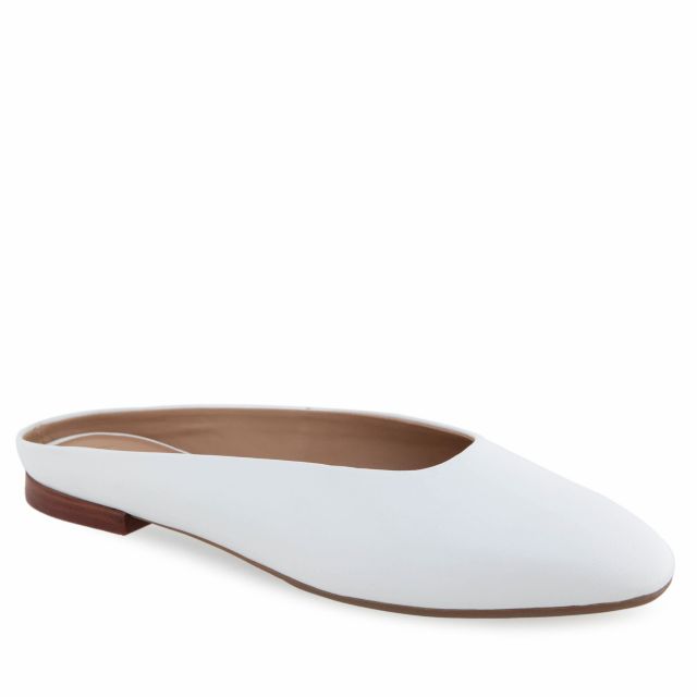 White Shiny Leather