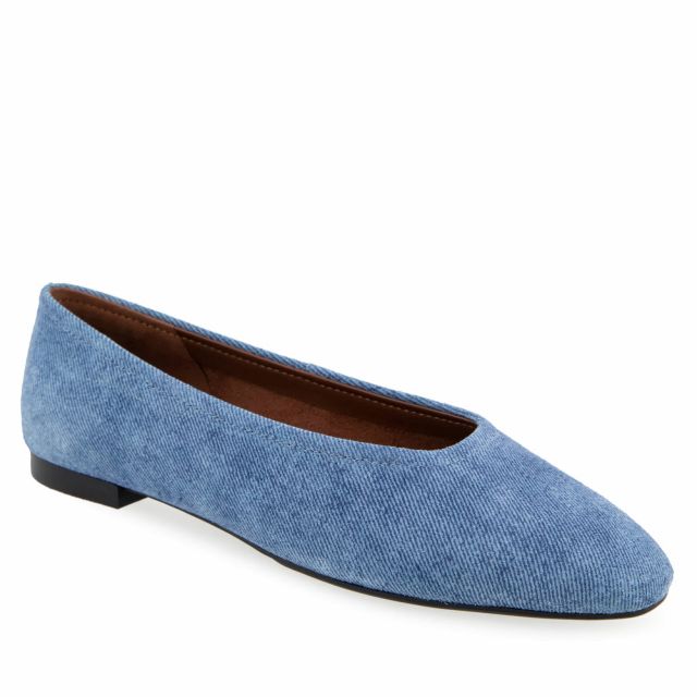 Blue Denim Suede