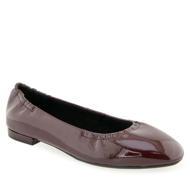 Merlot Crinkle Patent Faux Leather