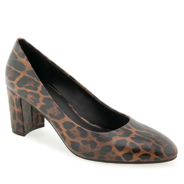 Tobacco Multi Leopard Faux Leather