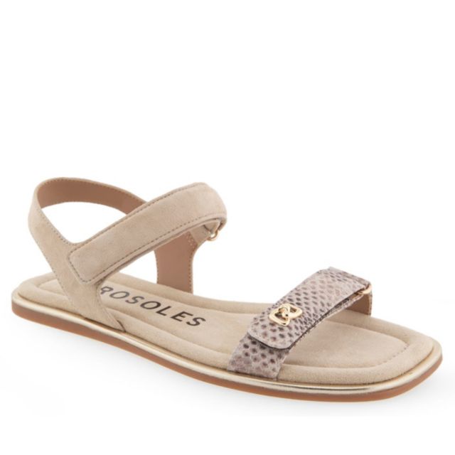 Roccia Snake Print Leather