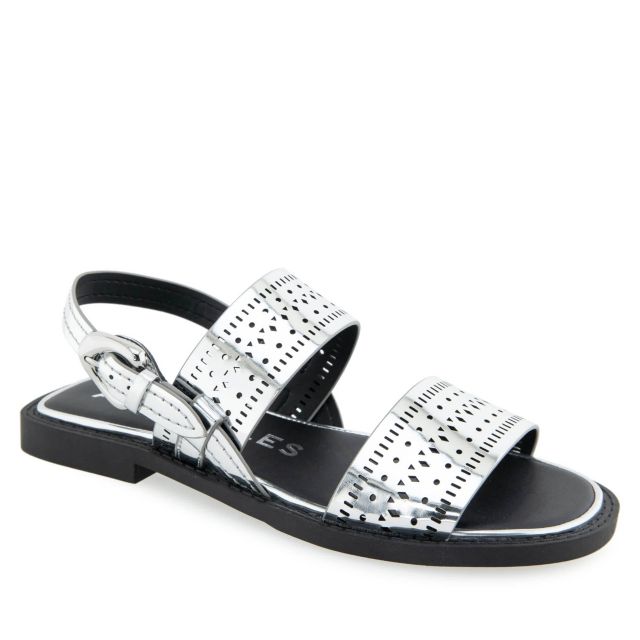 Silver Mirror Faux Leather