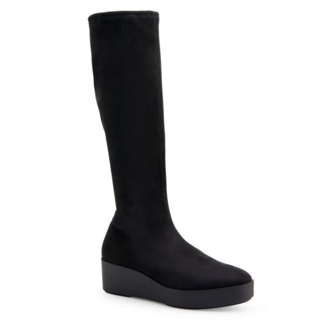 Black Faux Suede