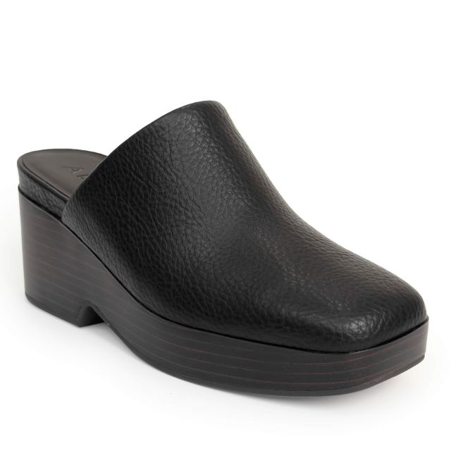 Black Tumbled Faux Leather