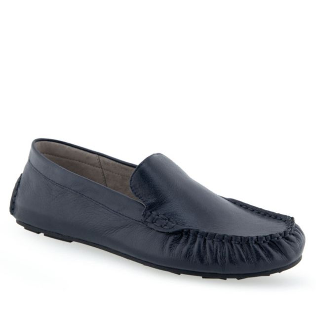 Navy Leather