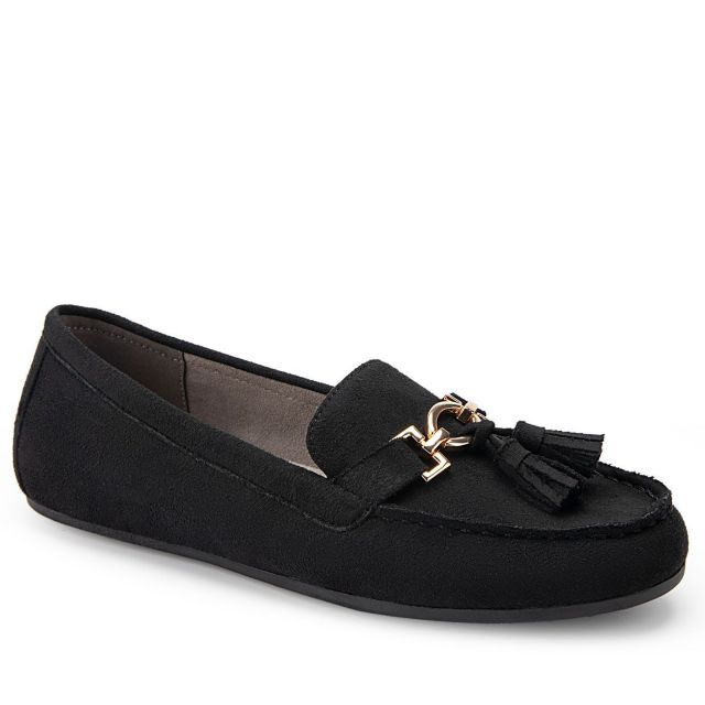 Black Faux Suede