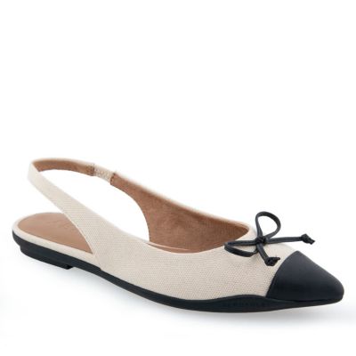 Donna Pointed Toe Slingback Flat