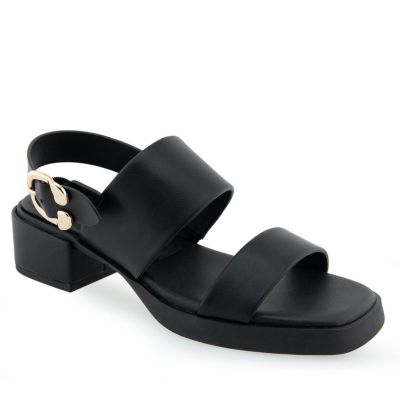 Dove Buckle Strap Low Heel