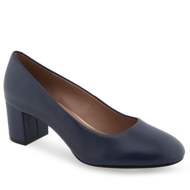 Navy Leather
