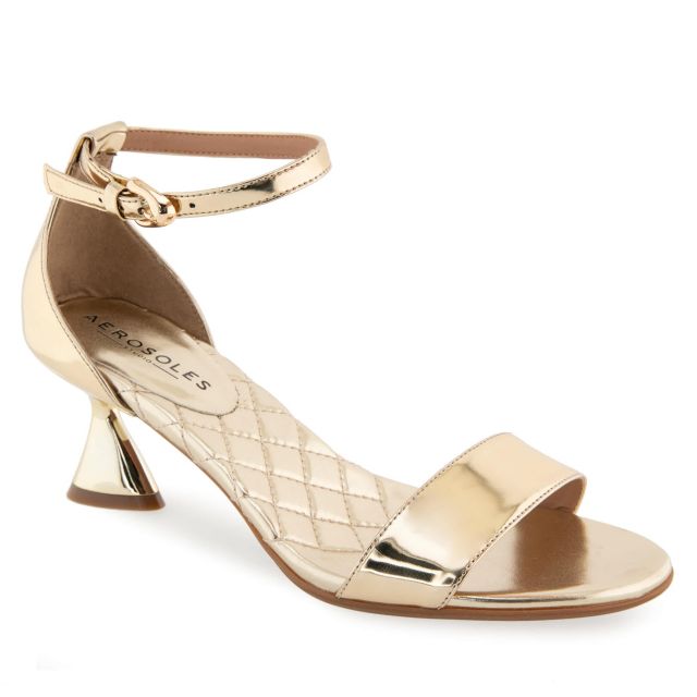 Gold Mirror Metallic Faux Leather