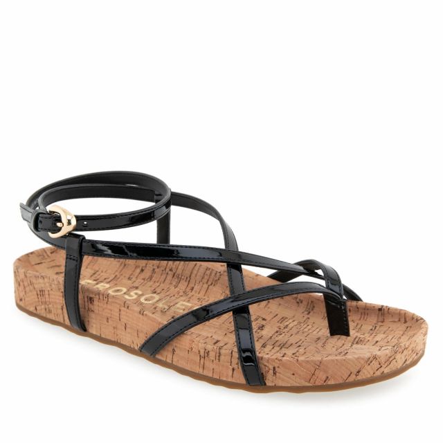 Black Faux Leather Cork