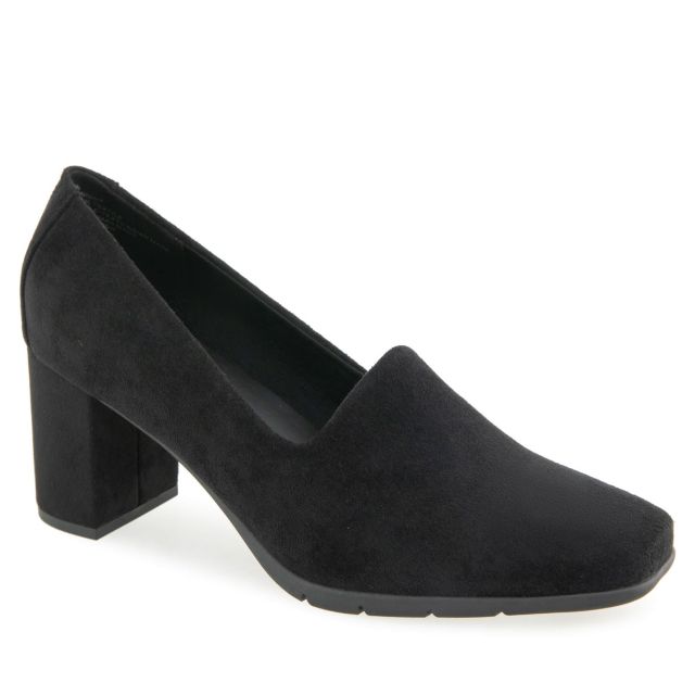 Black Faux Suede