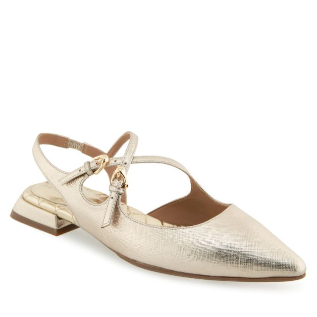 Gold Metallic Textured Faux Leather