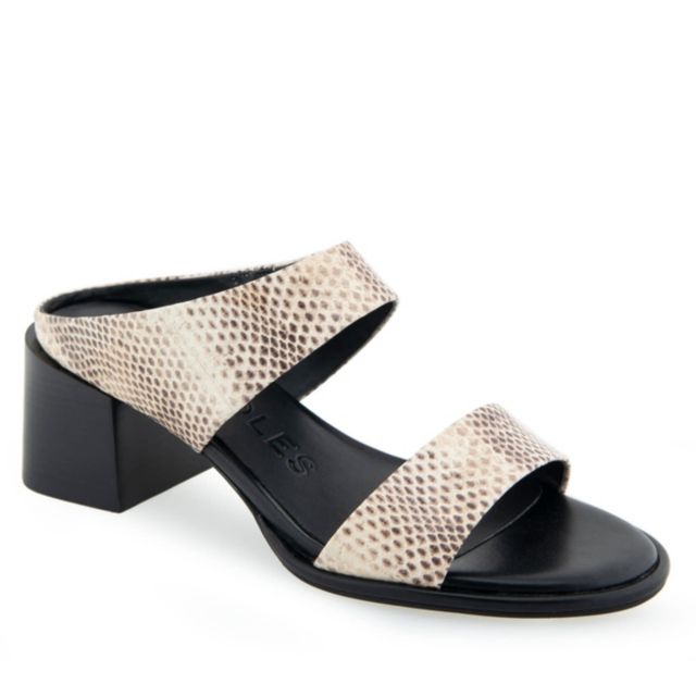 Roccia Snake Print Leather