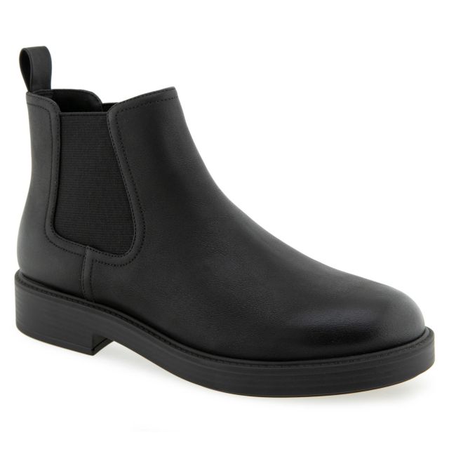 Black Faux Leather