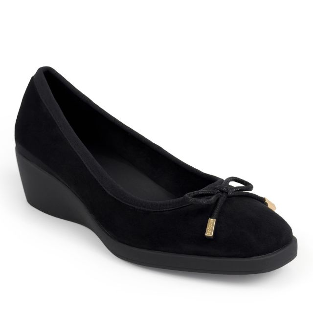 Black Faux Suede