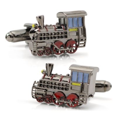 3D Steam Engine Cufflinks