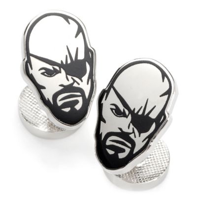 Nick Fury Silver Cufflinks