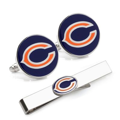 NFL Chicago Bears Cufflinks and Tie Bar Gift Set