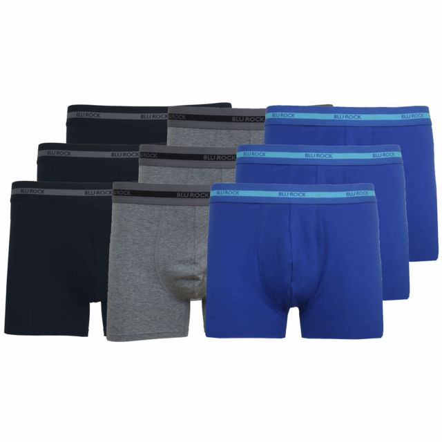 Black x3 - Charcoal x3 - Navy x3