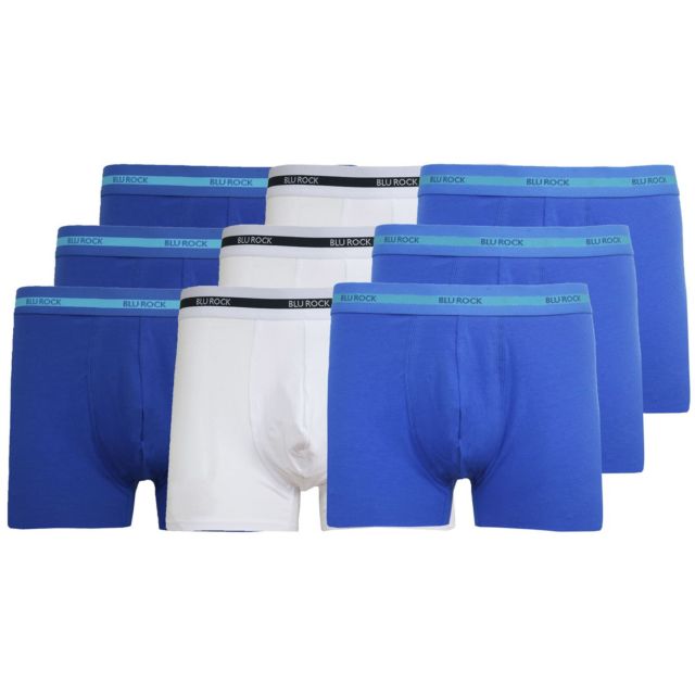 Navy x3 - Medium Blue x3 - White x3