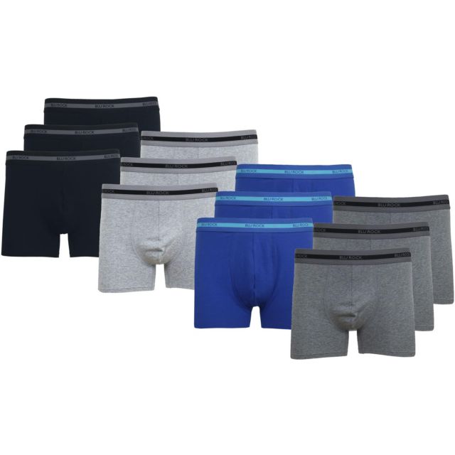 Black x3 - Heather Grey x3 - Navy x3 - Charcoal x3
