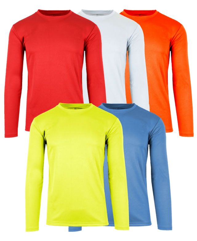Red-White-Neon Orange-Neon Green-Medium Blue