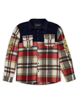 Dragons Ebroidered Flannel