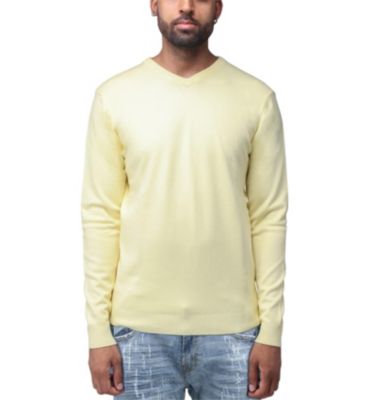 X RAY Men's Basic Long Sleeve Mid-Weight V-Neck Sweater