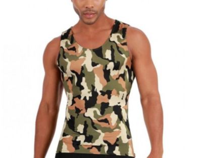 Men Camo Print Muscle Tank