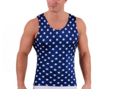 Men Stars Print Muscle Tank