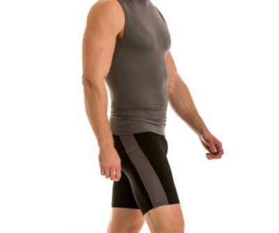 Men Compression Color Block Shorts