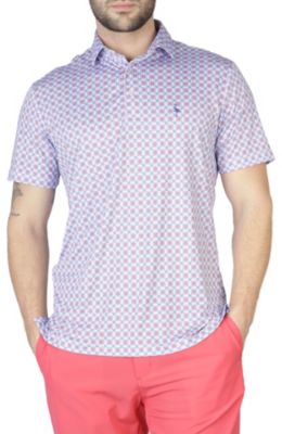 Geo Floral Performance Polo