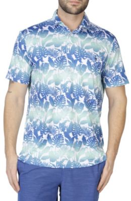 Gradient Floral Performance Polo