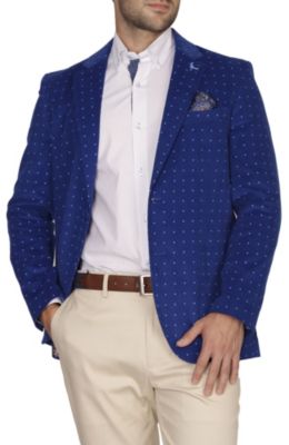 Dot Print Corduroy Sportcoat