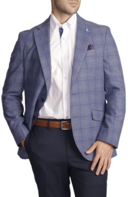 Two-Tone Textured Windowpane Sportcoat