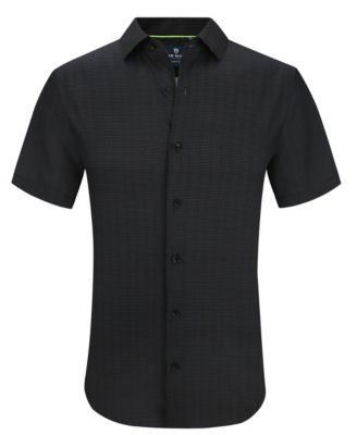 Tom Baine Slim Fit Short Sleeve Performance Stretch Button Down