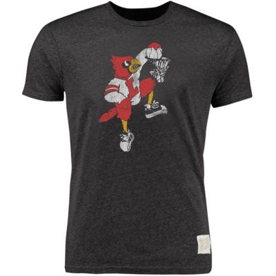 NCAA Heather Louisville Cardinals Vintage Tri-Blend T-Shirt