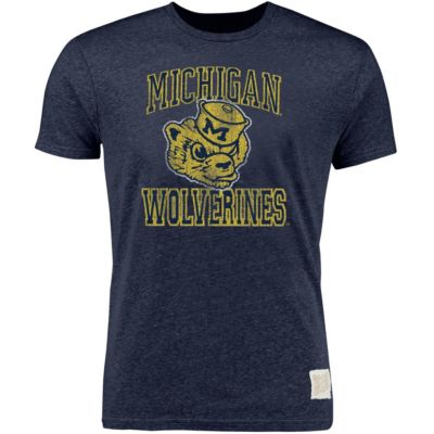 NCAA Michigan Wolverines Vintage Wolverbear Tri-Blend T-Shirt