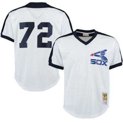 Chicago White Sox MLB Carlton Fisk Cooperstown Mesh Batting Practice Jersey