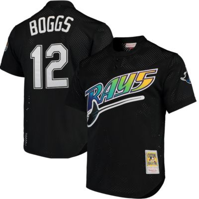 MLB Wade Boggs Tampa Bay Rays Cooperstown Collection 1991 Mesh Batting Practice Jersey