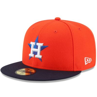 MLB Orange/Navy Houston Astros Alternate Authentic Collection On-Field 59FIFTY Fitted Hat