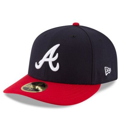 MLB Navy/Red Atlanta Braves Home Authentic Collection On-Field Low 59FIFTY Fitted Hat