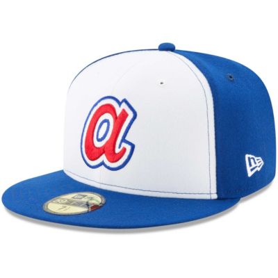 MLB White/Royal Atlanta Braves Cooperstown Collection 59FIFTY Fitted Hat