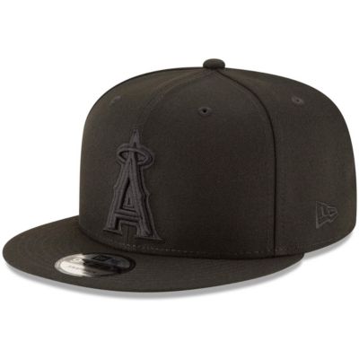 MLB Los Angeles Angels on 9FIFTY Team Snapback Adjustable Hat - Black