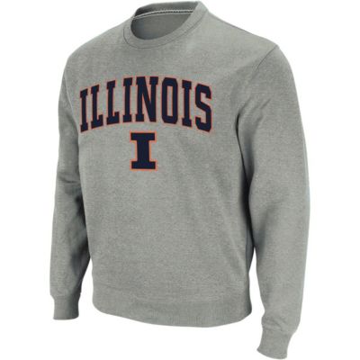 NCAA Illinois Fighting Illini Arch & Logo Crew Neck Sweatshirt